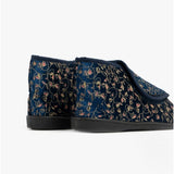 Zedzzz GERALDINE Womens Boot Slippers Navy