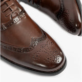 Goor GEORGE Mens Oxford Brogues Brown