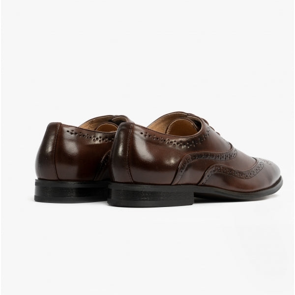 Goor GEORGE Mens Oxford Brogues Brown