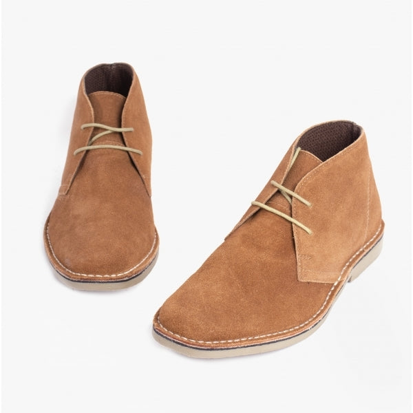 Roamers M420BS Mens Desert Boots Sand