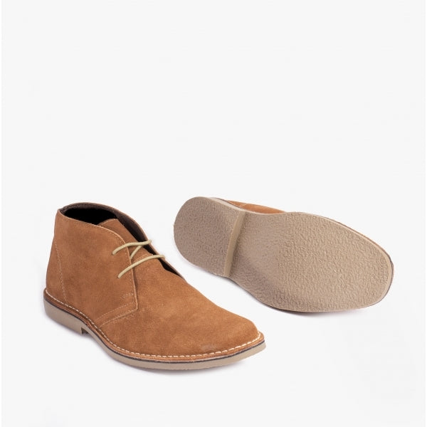 Roamers M420BS Mens Desert Boots Sand