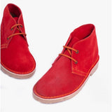 Roamers M467DS Unisex Desert Boots Red