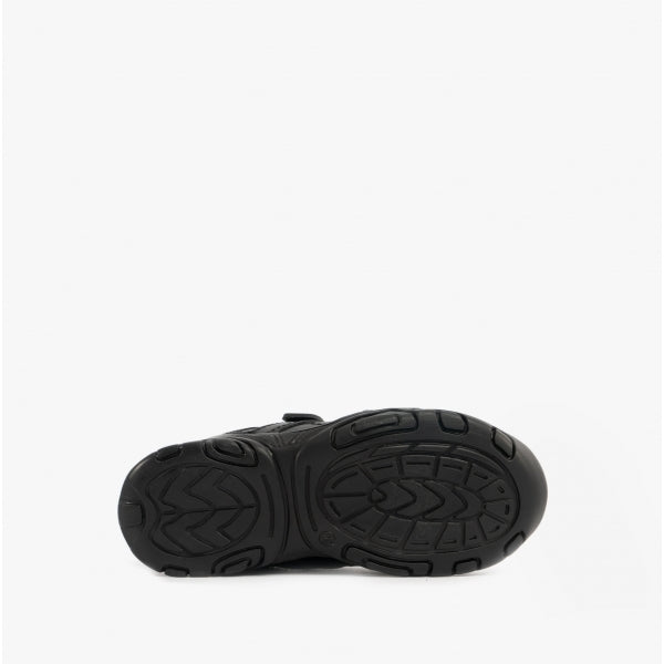 Hush Puppies LEVI INFANT Boys Leather School Shoes Black