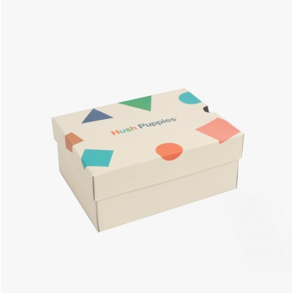 Hush Puppies LEVI INFANT Boys Leather School Shoes Black