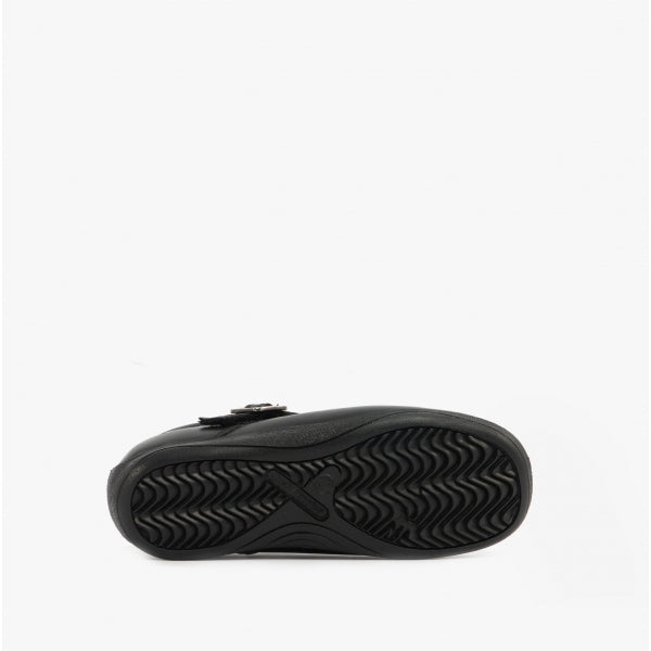 Hush Puppies ELIZA Girls Leather School Shoes Black