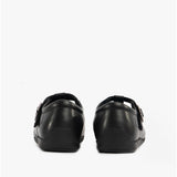 Hush Puppies ELIZA Girls Leather School Shoes Black