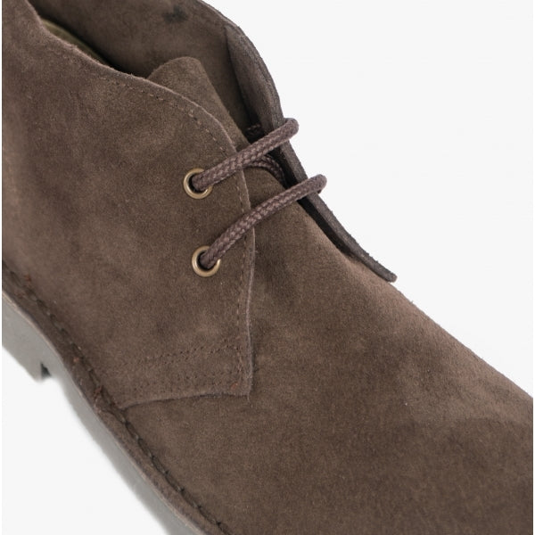 Roamers M467DBS Unisex Desert Boots Dark Brown