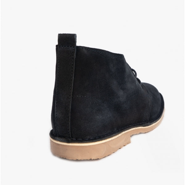 Roamers M467CS Unisex Desert Boots Navy Blue