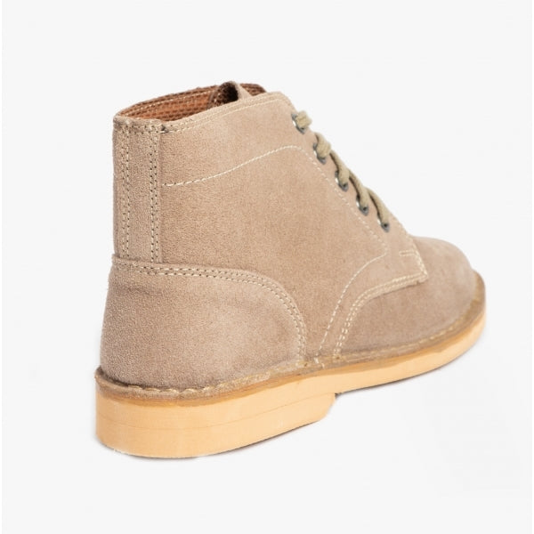 Roamers M468TS Mens Desert Boots Dark Taupe