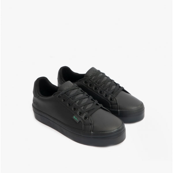 Kickers 116739 TOVNI STACK VEGAN Girls School Shoes Black