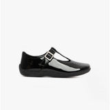 ELIZA SENIOR PATENT Girls Leather School Shoes Patent Black