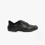 Hush Puppies ALVIN SNR Boys Leather Trainers Black