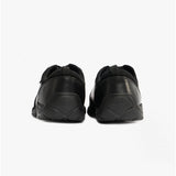 Hush Puppies ALVIN SNR Boys Leather Trainers Black