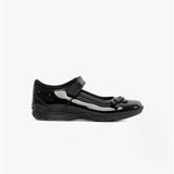 Hush Puppies CARRIE Girls Mary Jane School Shoes Black Patent
