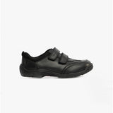Hush Puppies ALEC Boys Leather School Shoes Black