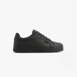 Kickers TOVNI STACK Teen Girls Leather Trainers Black