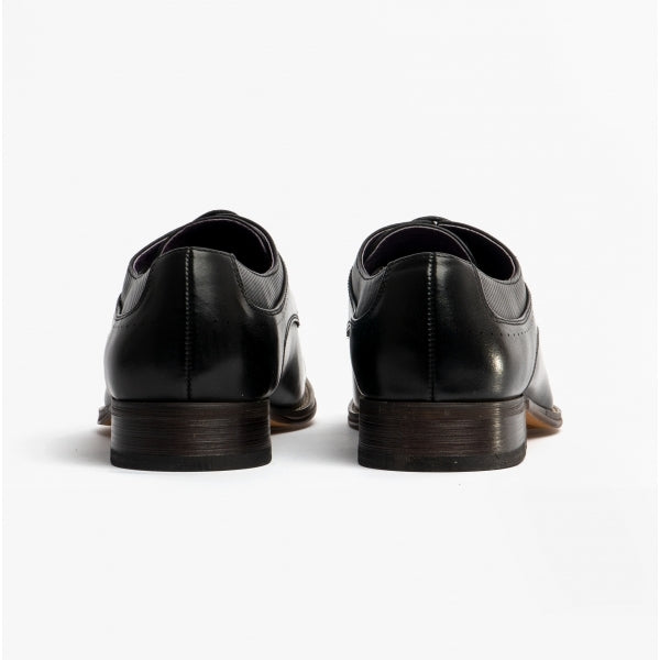 Goor HANSEN Mens Brogue Oxford Shoes Black
