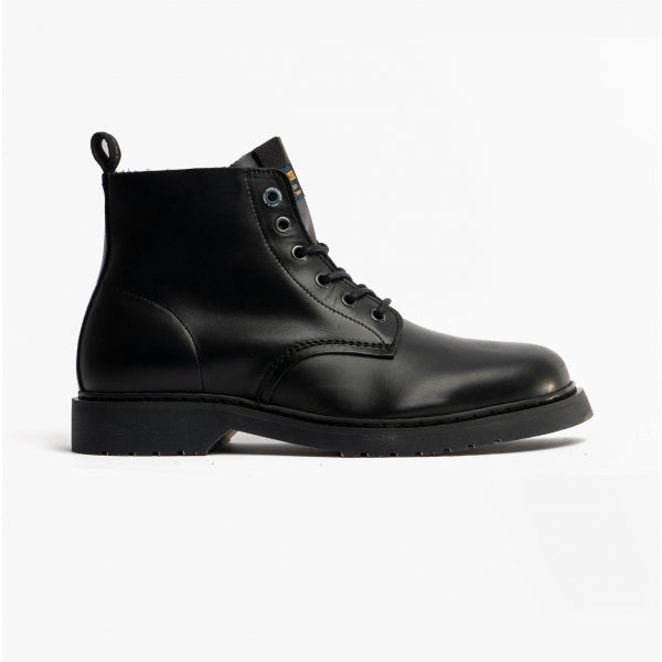 Jack & Jones HASTINGS Mens Leather Boots Anthracite