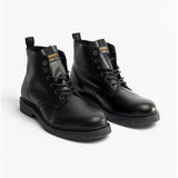 Jack & Jones HASTINGS Mens Leather Boots Anthracite