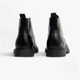 Jack & Jones HASTINGS Mens Leather Boots Anthracite