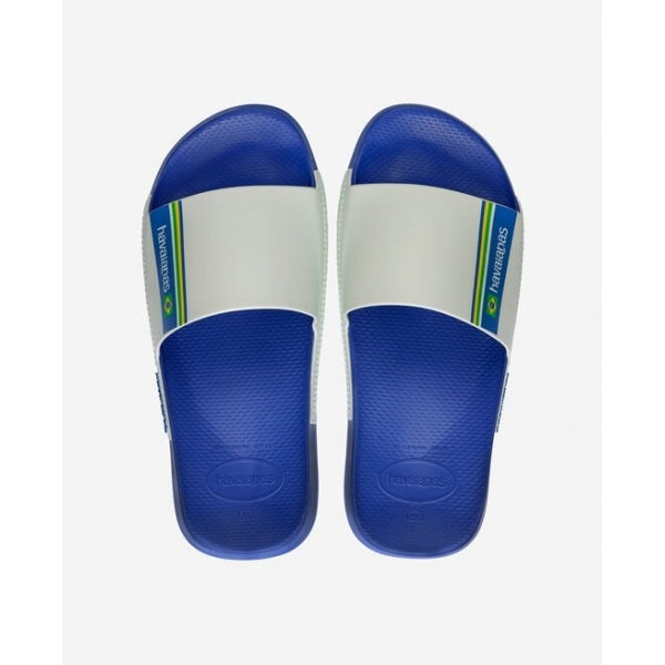 Havaianas HAV SLIDE BRASIL Mens Sliders Blue/White