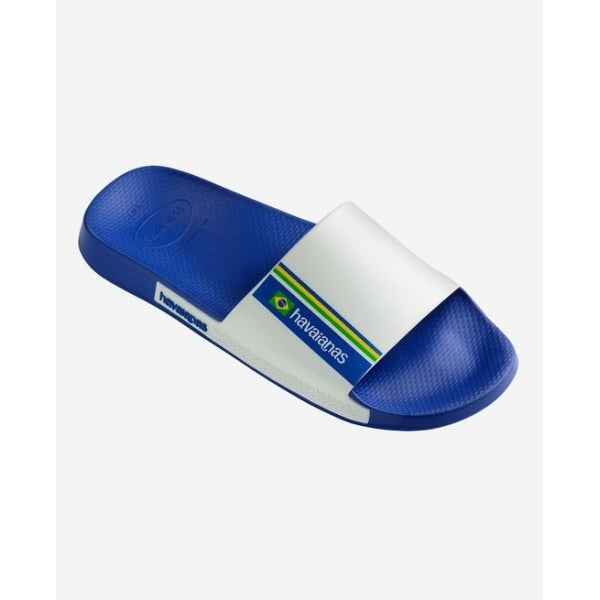 Havaianas HAV SLIDE BRASIL Mens Sliders Blue/White