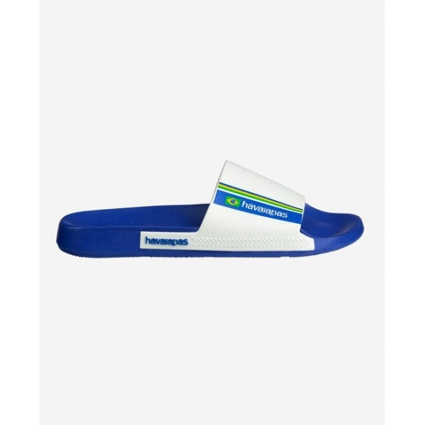 Havaianas HAV SLIDE BRASIL Mens Sliders Blue/White