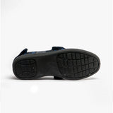 Jo & Joe BUXTON Mens Touch Fasten Slippers Navy/Grey