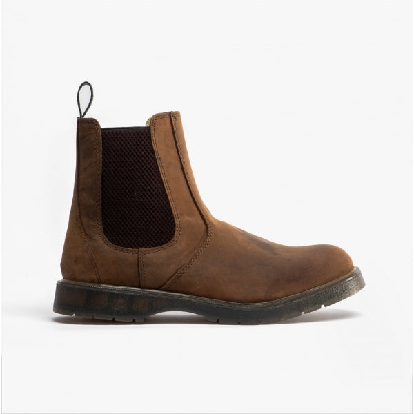 Grafters BELGRAVIA Unisex Chelsea Boots Waxy Brown