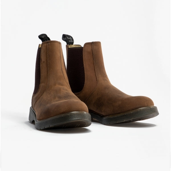 Grafters BELGRAVIA Unisex Chelsea Boots Waxy Brown