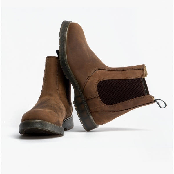 Grafters BELGRAVIA Unisex Chelsea Boots Waxy Brown