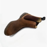 Grafters BELGRAVIA Unisex Chelsea Boots Waxy Brown