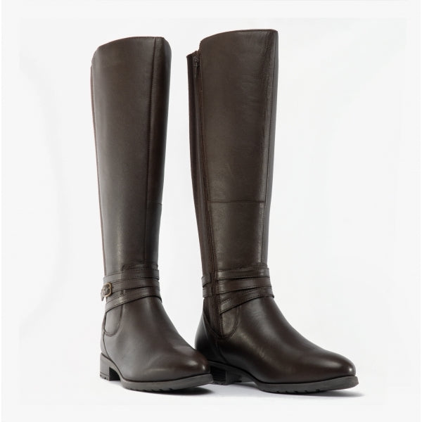 Hush Puppies VANESSA Womens Leather Boots Brown