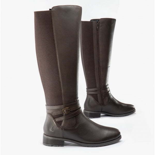 Hush Puppies VANESSA Womens Leather Boots Brown