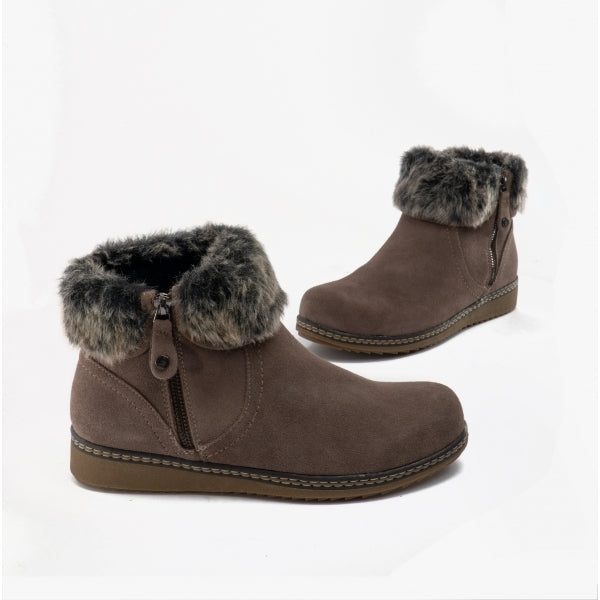 Hush Puppies PENNY Womens Suede Ankle Boots Grey