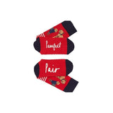 Joules EXCELLENT EVERYDAY SINGLE Womens Socks Red Dog: UK 4-8