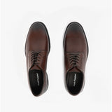 Hush Puppies STERLING Mens Leather Shoes Brown