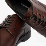 Hush Puppies STERLING Mens Leather Shoes Brown