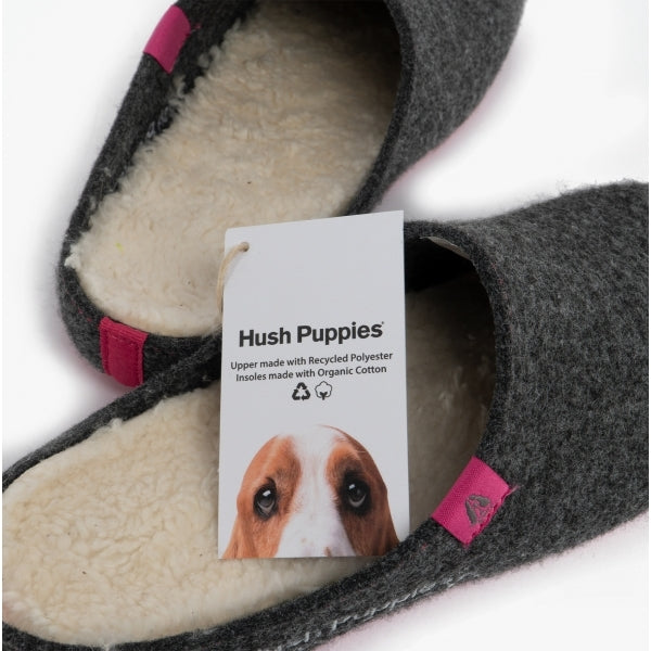 Hush Puppies THE GOOD SLIPPER Womens Slippers Charcoal