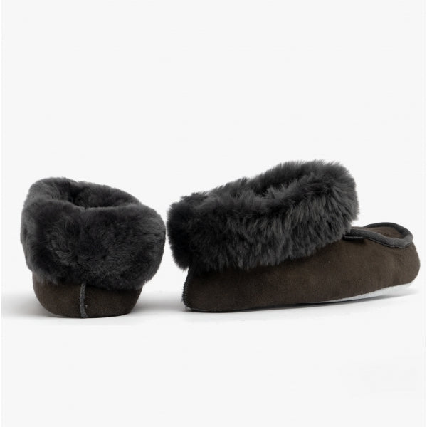 Shepherd MOA Womens Sheepskin Slipper Boots Asphalt