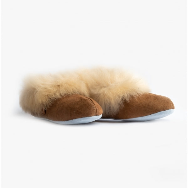 Shepherd ANNELIE Womens Sheepskin Full Slippers Chestnut