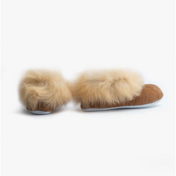 Shepherd ANNELIE Womens Sheepskin Full Slippers Chestnut