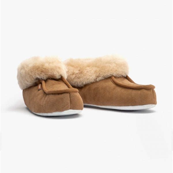 Shepherd MOA Womens Sheepskin Slipper Boots Chestnut