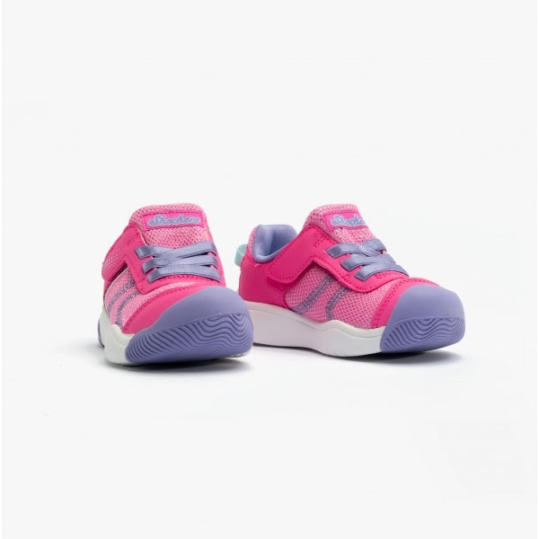 Skechers 302820N/HPLV MIGHTY TOES - SOLE STEPPERS Girls Trainers Hot Pink/Lavender