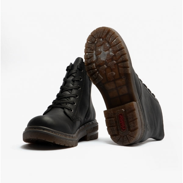 Rieker 78240-00 Womens Ankle Boots Black