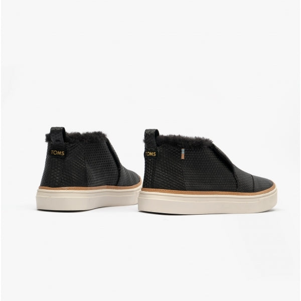 TOMS PAXTON Womens Leather Slip On Black