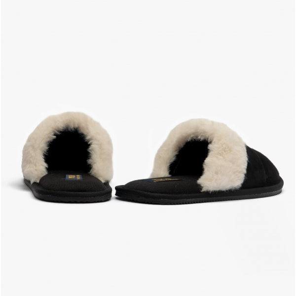 Polo Ralph Lauren KELCIE Womens Mule Slippers Black/White