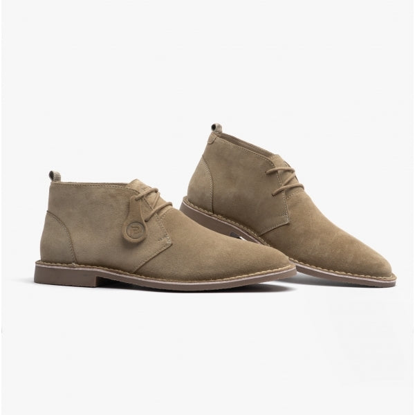 Popps VESPA Unisex Desert Boots Sand