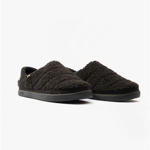 TOMS EZRA SHEARLING Womens Slippers Black