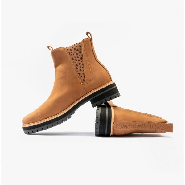 TOMS DAKOTA Womens Water-Resistant Boots Brown